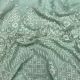 Sea Green Thread Embroidery Georgette Fabric With Border