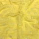 Yellow Mirror Embroidery Pure Linen Fabric