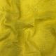 Yellow Floral Thread Embroidery Linen Fabric