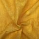 Yellow Thread Motifs Embroidery Linen Fabric