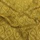 Mustard Yellow Moonga Silk Fabric With Checks Thread Embroidery