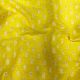 Yellow Floral Embroidery Pure Linen Georgette Fabric
