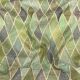 Green Moonga Silk Fabric With Geometric Thread Embroidery