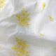 Off-White Kora Cotton Fabric Yellow Motifs Embroidery 