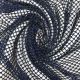Navy Blue Diamond Beaded Fish Net Embroidery Fabric 60 Inches Width