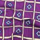 Purple Cotton Fabric with Stripes Kantha Embroidery