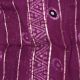  Purple Georgette Fabric Stripes Thread Embroidery 