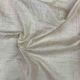  Beige Pure Tussar Silk Fabric With Geometric Thread Embroidery (Dyeable) 