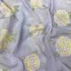  Pastel Purple Crepe Fabric with Motifs Sequins Embroidery 