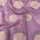  Pastel Pink Crepe Fabric with Motifs Sequins Embroidery 