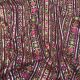  Wine Georgette Fabric Stripes Multicolour Embroidery 