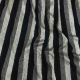  Black Crush Pleated Lurex Satin Fabric 54 Inches Width 