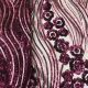  Magenta Pink Sequins Embroidery Net Fabric with 60 Inches Width 