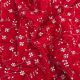  Red Velvet Fabric with Floral Premium Embroidery 