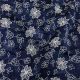  Navy Blue Malai Chanderi Fabric With Floral Thread Embroidery 