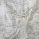  Pastel Peach Raw Silk Fabric with Abstract Sequins Embroidery  