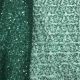  Green Sequins Embroidery Net Fabric with 60 Inches Width 