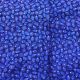  Royal Blue Net Fabric With Floral Thread Embroidery 