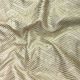  Light Beige Chevron Zari Embroidery Satin Linen Fabric 