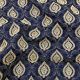  Navy Blue Silk Satin Fabric with Heavy Premium Embroidery 