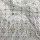  White Raw Silk Fabric with Heavy Premium Embroidery and Border 