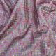  Dusty Pink Pure Tussar Silk Fabric With Checks Thread Embroidery 