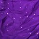 Purple Crepe Fabric with Motifs Mirror Embroidery 