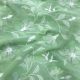  Pista Green Rubia Cotton Fabric with Floral Thread Embroidery 