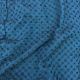  Firozee Blue Beads Embroidery Slub Dupion Fabric 