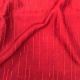  Red Thread Embroidery Slub Dupion Fabric 