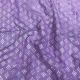  Lavender Thread Motifs Embroidery Slub Dupion Fabric 