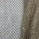  Beige Net Fabric Checks Embroidery 60 Inches Width 
