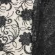  Black Net Fabric Sequins Embroidery 60 Inches Width 
