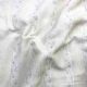  Off-White Floral Stripes Thread Embroidery Slub Dupion Fabric 