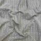  Beige Stripes Thread Embroidery Slub Dupion Fabric 