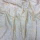  Cream Floral Thread Embroidery Slub Dupion Fabric 