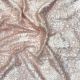  Light Peach Floral Thread Embroidery Slub Dupion Fabric 