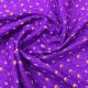 Purple Pure Silk Fabric with Bandhani Design
