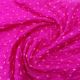 Rani Pink Pure Silk Fabric with Bandhani Design