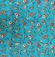 Firozee Blue Artificial Tussar Fabric with Abstract Print
