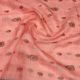 Pink Organza Fabric with Floral Print