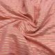 Peach Kora Cotton Fabric with Stripes Print