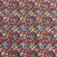 Red Soft Dupion Silk Fabric Floral Printed 