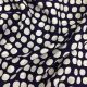 Navy Blue Polka Dots Print Rayon Cotton Fabric 56 Inches Width