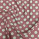 Baby Pink Polka Dots Print Rayon Cotton Fabric 56 Inches Width