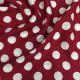 Dark Pink Polka Dots Print Rayon Cotton Fabric 56 Inches Width