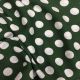 Mehendi Green Polka Dots Print Rayon Cotton Fabric 56 Inches Width