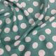Pista Green Polka Dots Print Rayon Cotton Fabric 56 Inches Width