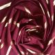 Maroon Cotton Fabric with Lurex Stripes