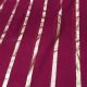 Reddish Maroon Cotton Fabric with Lurex Stripes